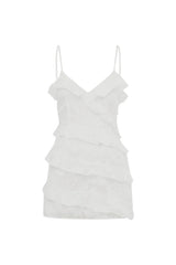 AISHA MINI DRESS - WHITE
