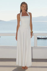 ODINA SQUARE NECK MAXI DRESS - IVORY