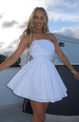 Declynn White Strapless Mini Dress
