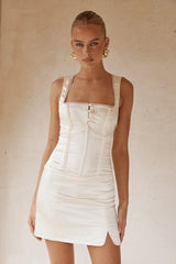 AMALDA MINI DRESS - IVORY
