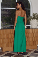 MARTHA STRAPLESS MAXI DRESS - GREEN