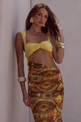 ALZONA CUTOUT MAXI DRESS - MAGNOLIA MANGO