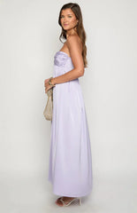 Maiana Lilac Strapless Maxi Dress