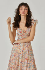 Primrose Floral Strappy Back Maxi Dress