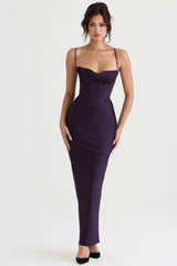 night shade corset maxi dress