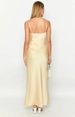 Heartbeat Yellow Maxi Dress